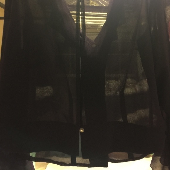 𝅺FORMAL 3/4 length plum dress and sheer jacket - Picture 10 of 11